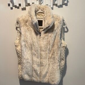 Milani Soft Cream Faux Fur Vest